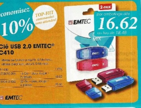 Clé USB 2.0 EMTC